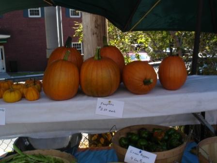 Pumpkins at market